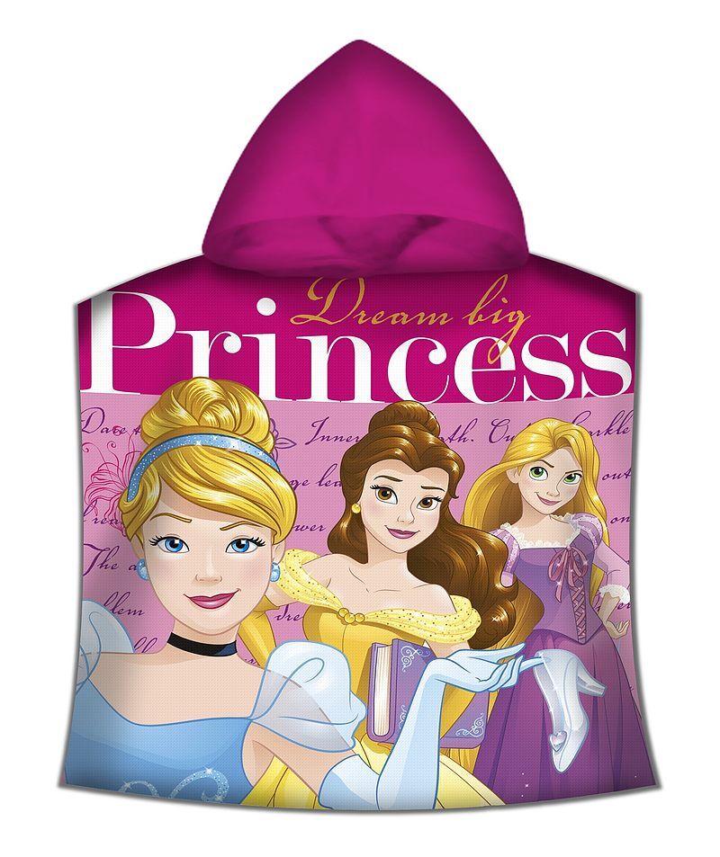 Poncho kąpielowe disney princess 100x50 cm wd19612m