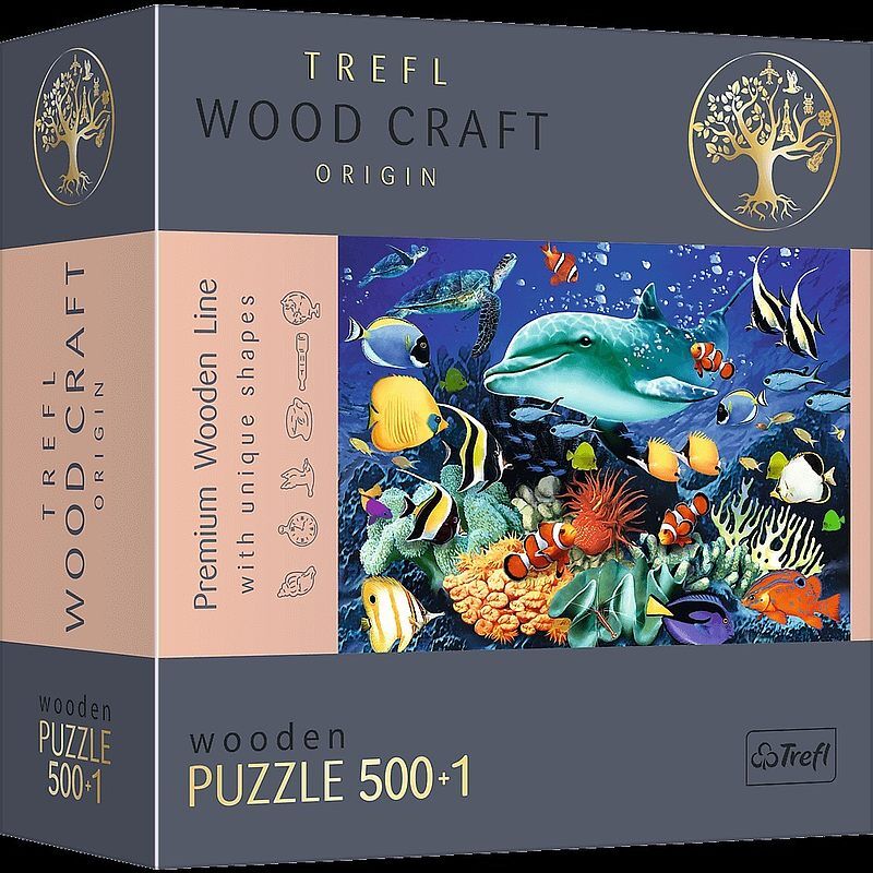 Puzzle 500+1 drewniane morskie życie 20153