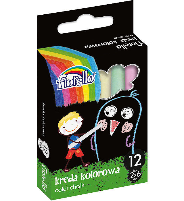 Kreda fiorello kolorowa 12 sztuk