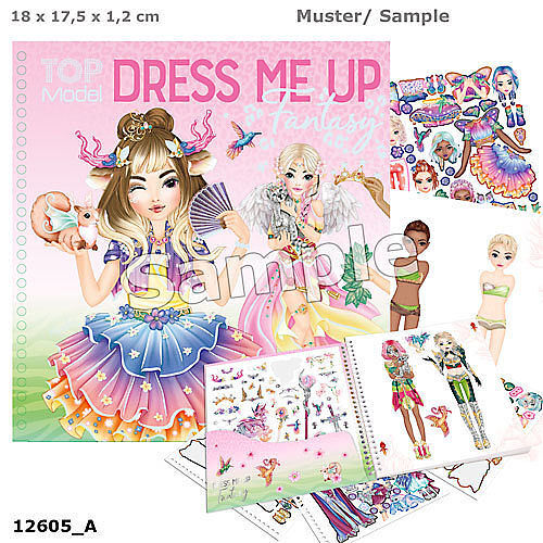 Zestaw z naklejkami dress me up fantasy model
