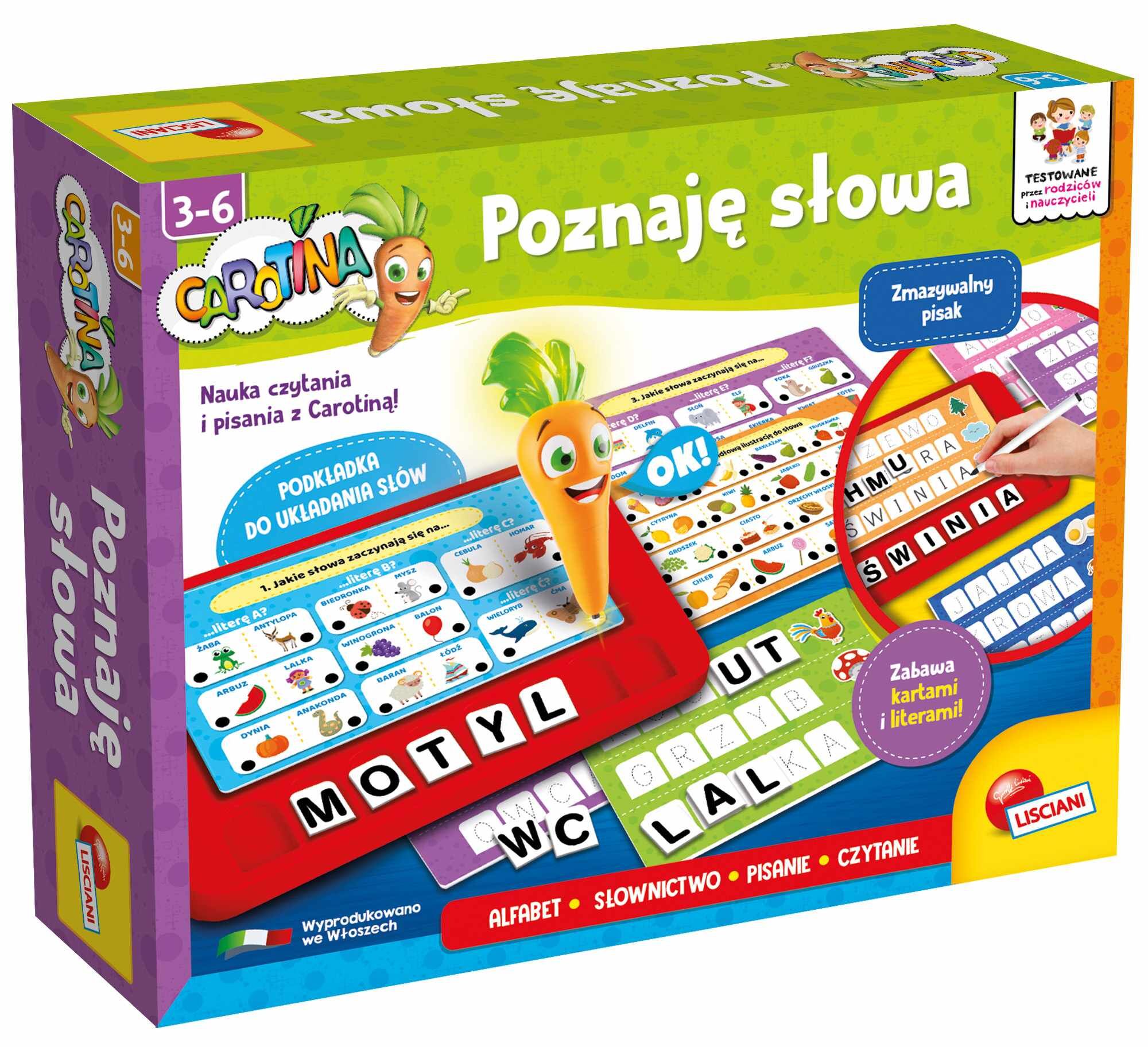 Lisciani Carotina Poznaję słowa 304-PL102327
