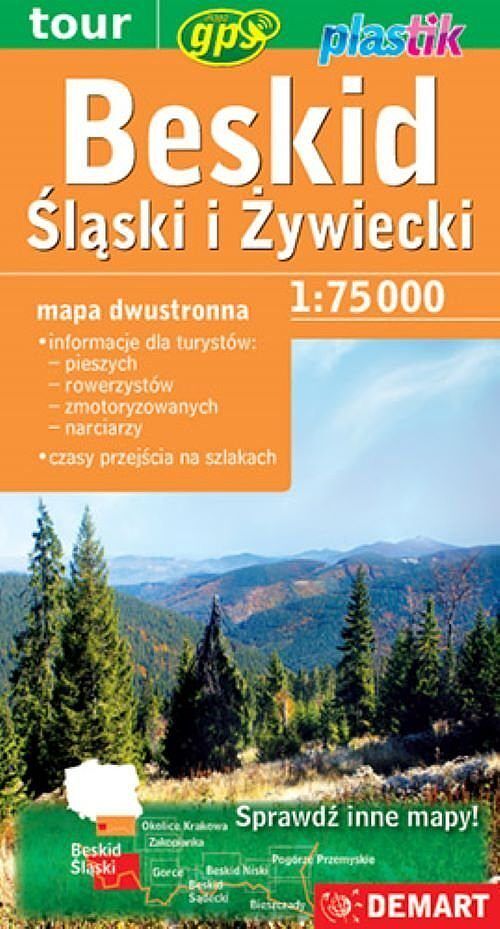 Beskid Sądecki. Mapa turystyczna Plastik w skali 1:50 000