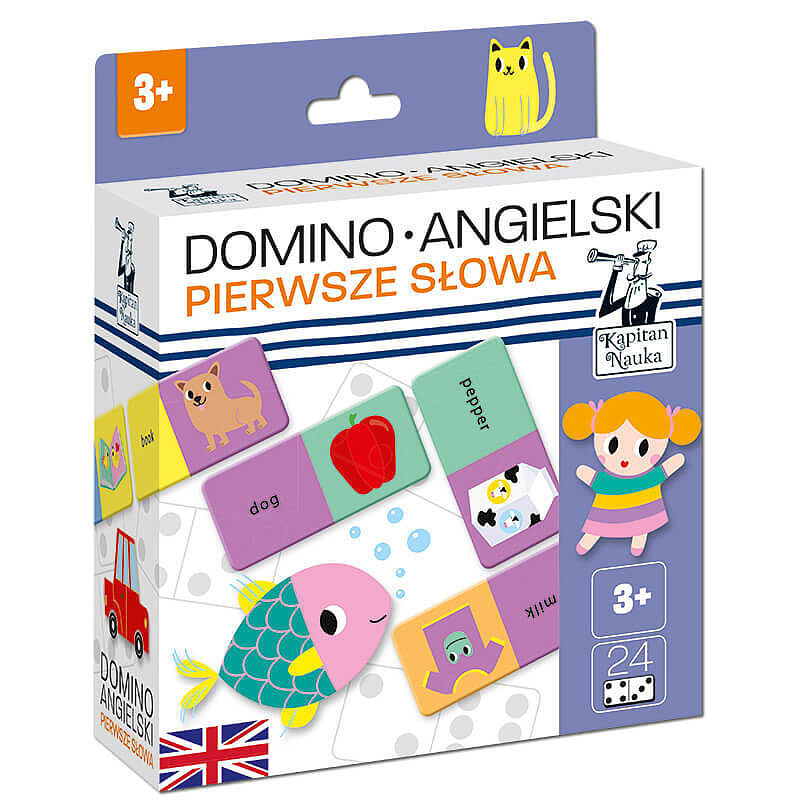 Kapitan Nauka. Domino Angielski. Pierwsze słowa
