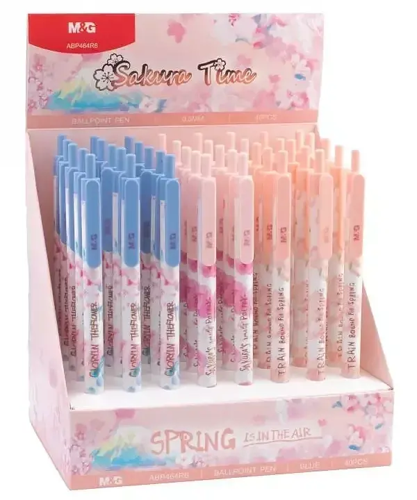 Długopis automatyczny sakura spring niebieski mg display 40 szt
