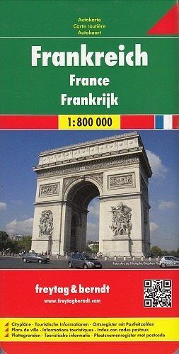 Francja mapa 1:800 000 freytag & berndt