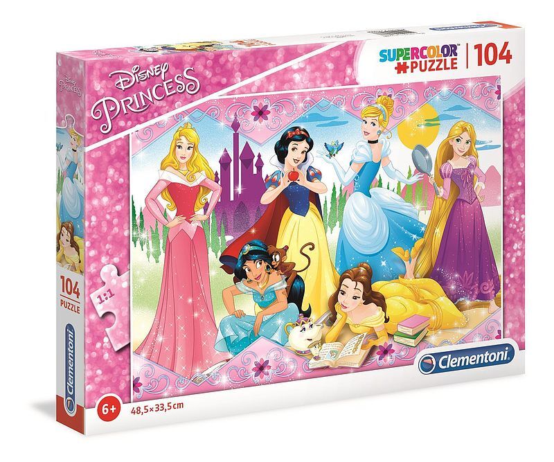 Puzzle 104 super kolor księżniczki 27086
