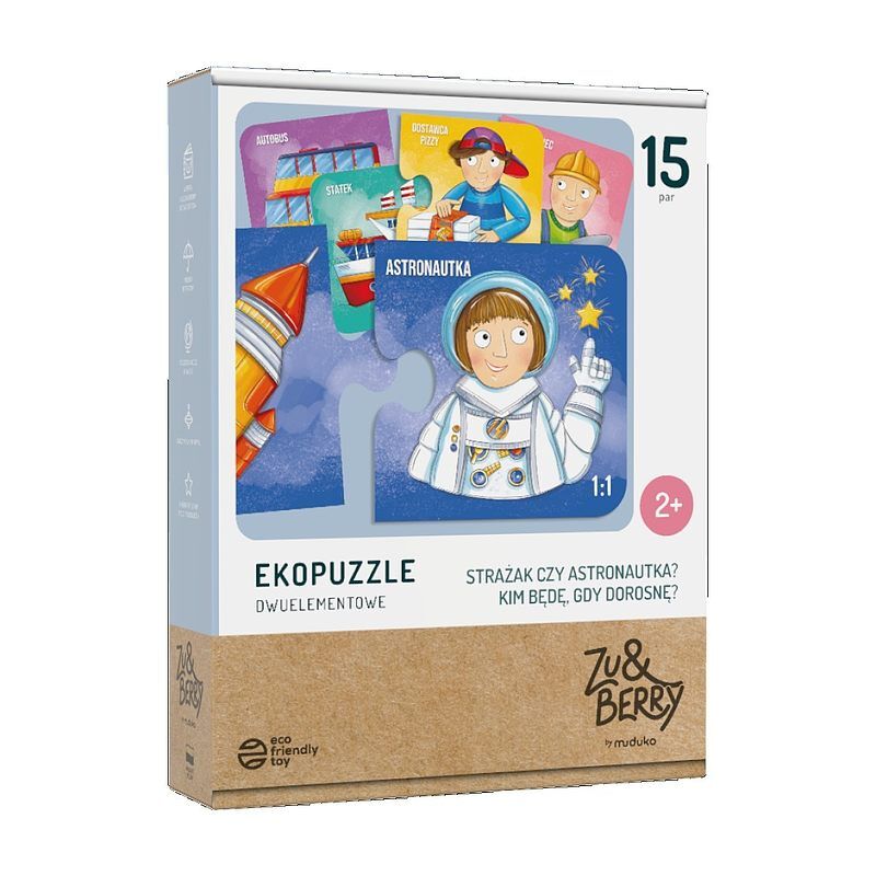 Ekopuzzle dwuelementowe. Kim będę, gdy dorosnę?