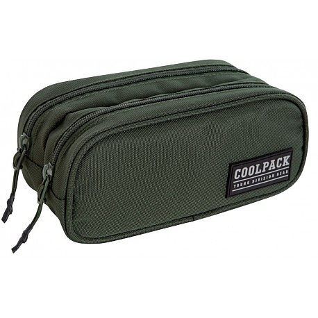 Piórnik saszetka podwójna coolpack clever army green