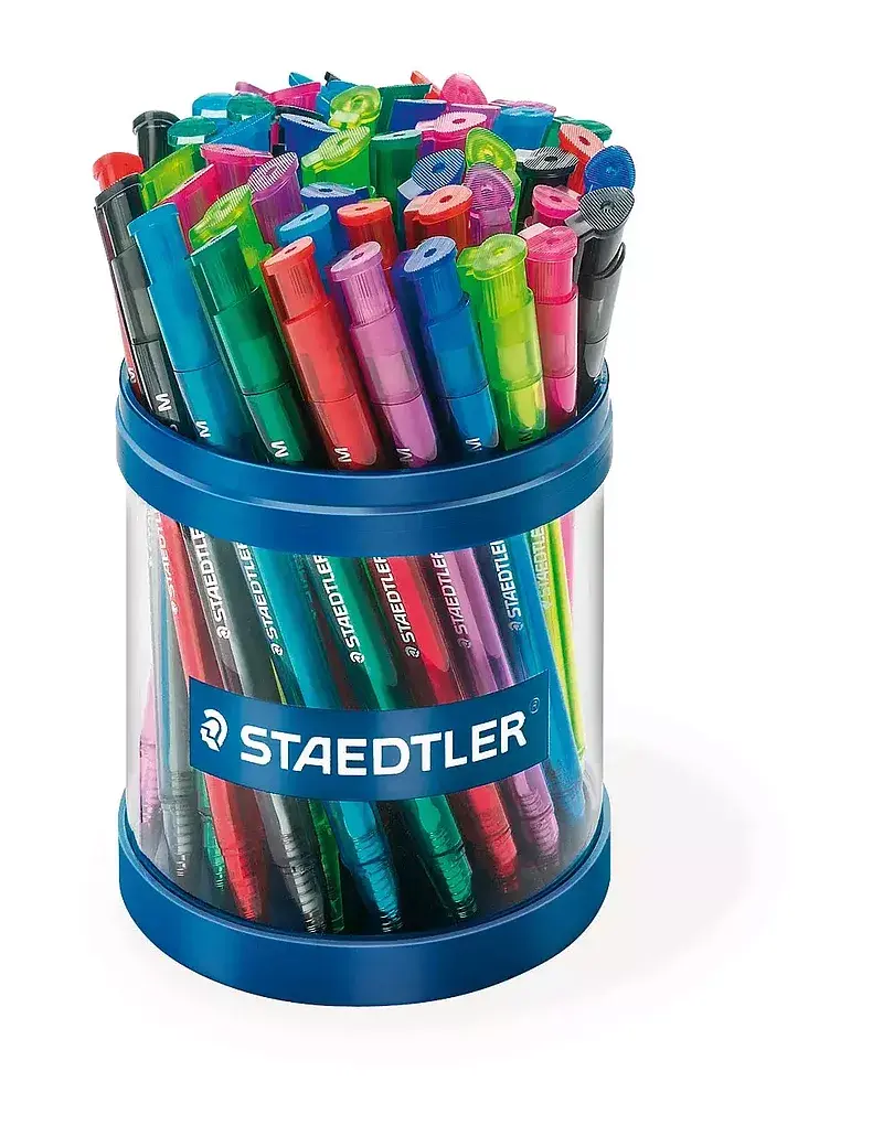 Długopis jednorazowy trójkątny m staedtler 50 szt. Mix kolorów