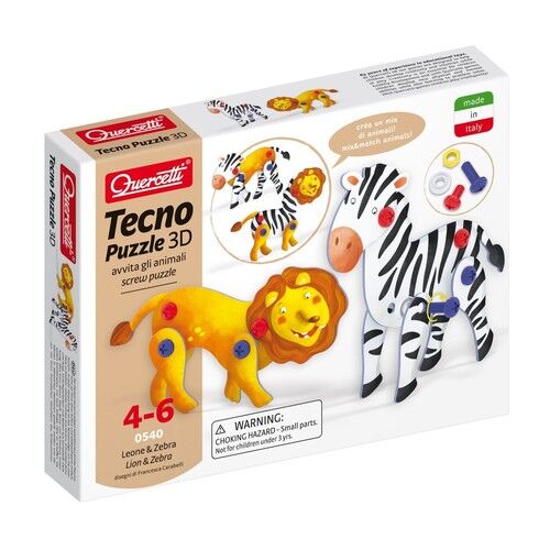 Tecno puzzle 3D Lew Zebra