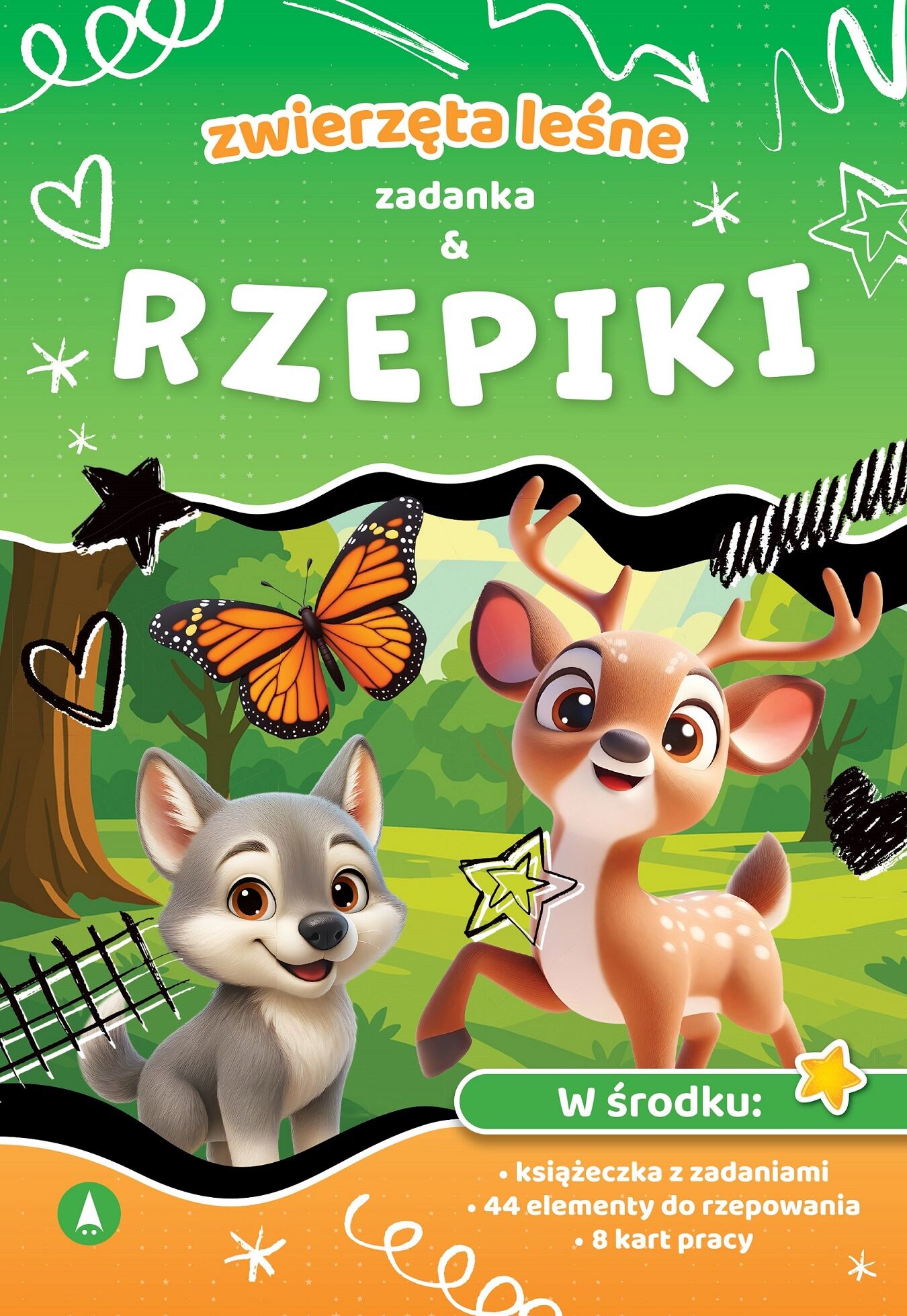 Zwierzęta leśne. Zadanka & rzepiki