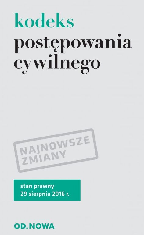 Kodeks postępowania cywilnego 8. 2016