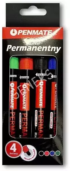 Marker permanentny penmate 4 kolory