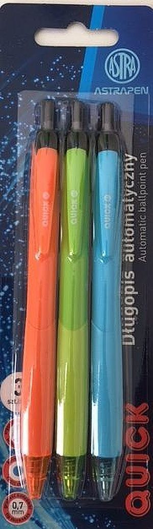 Długopis trójkątny Colorful blister 3 sztuki