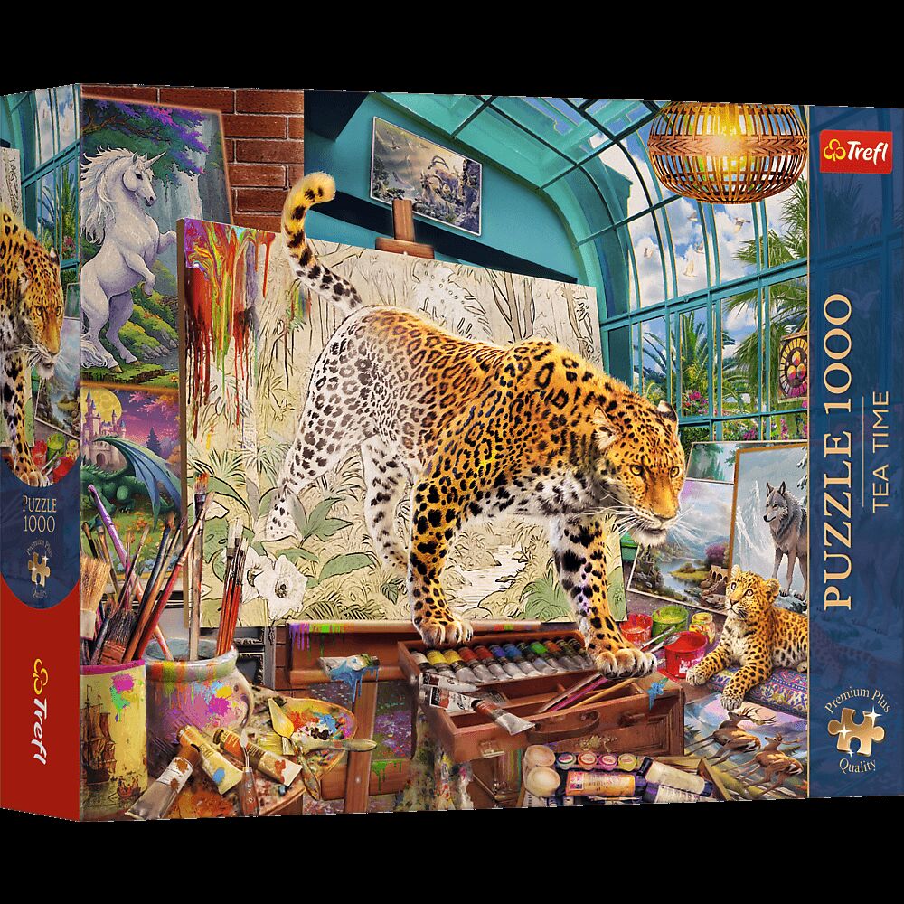 Puzzle 1000 Trefl Premium Plus Tea Time Lamparty w pracowni malarskiej 12145