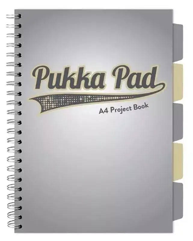 Kołozeszyt pukka pad a4 project book design a4 szary