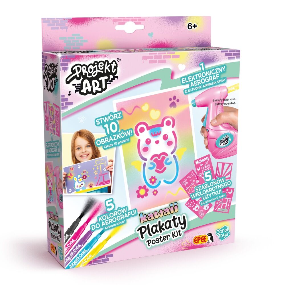 Projekt Art Plakaty Kawaii z elektronicznym aerografem  EP60701