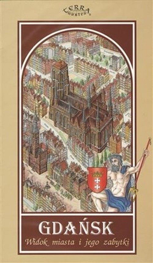 Gdańsk. Widok miasta i jego zabytki. Mapa