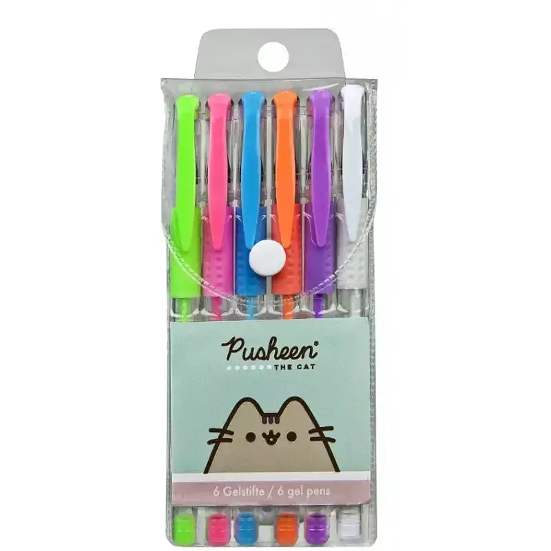 Długopis żelowy pusheen 6 kolorów push0194