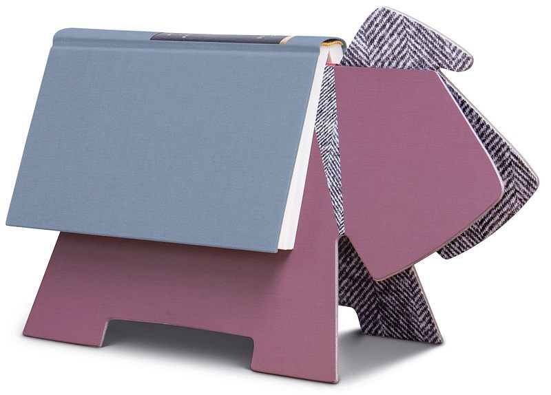 Stay! doggy book rest - podstawka pod książkę fioletowy pies