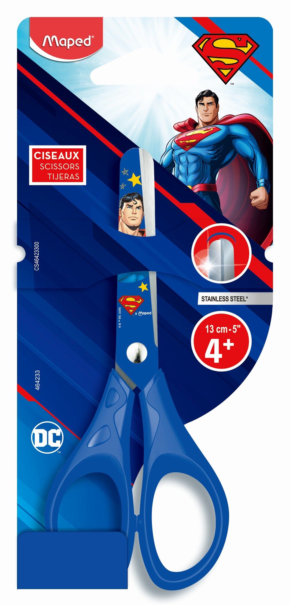 Nożyczki szkolne Superman 13cm