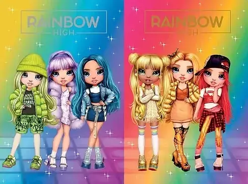 Teczka z gumką A4 Rainbow High (mix wzorów)