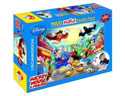 Puzzle dwustronne Maxi 150 Disney Mickey Mouse i Goofy