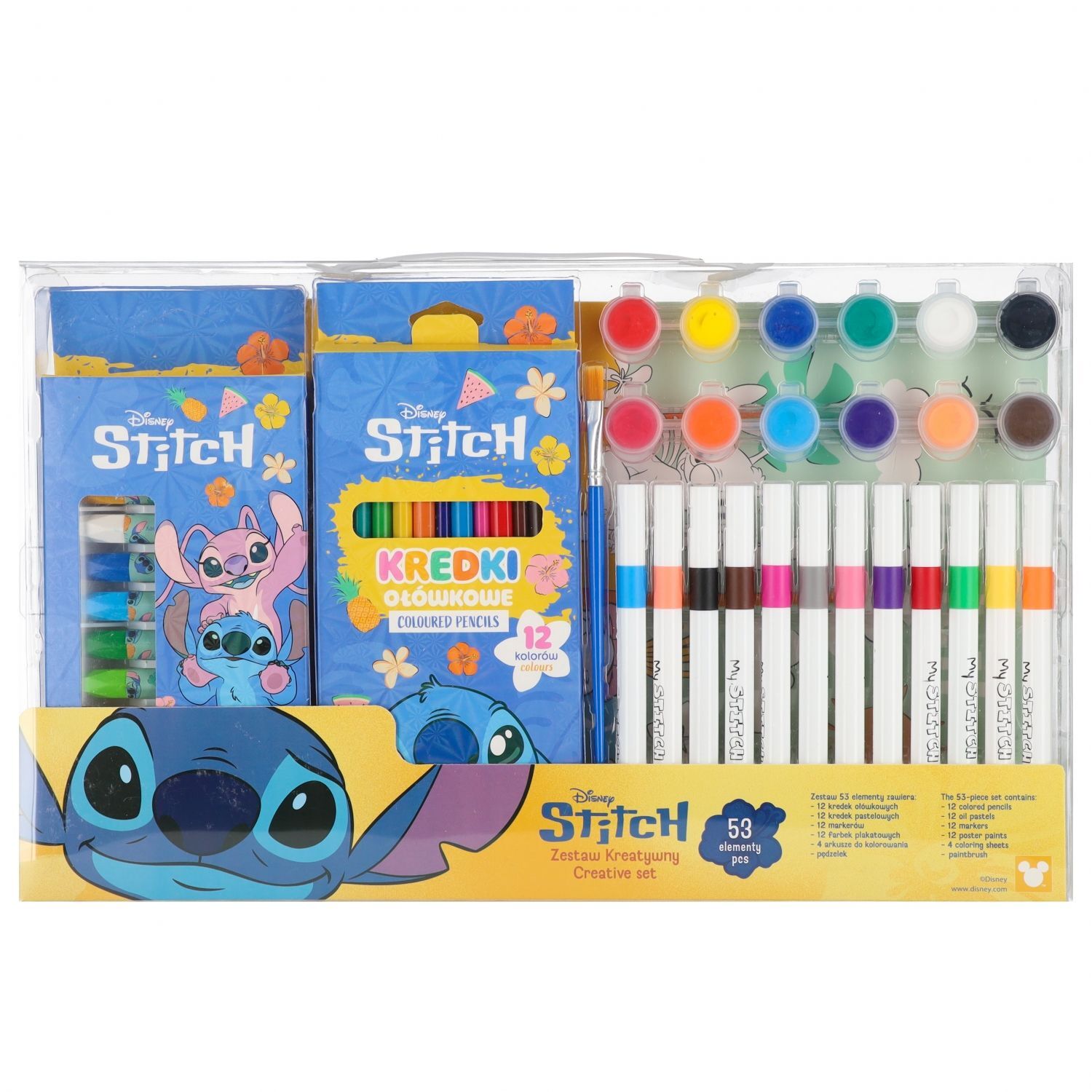 Zestaw artystyczny Stitch 53 elementy
