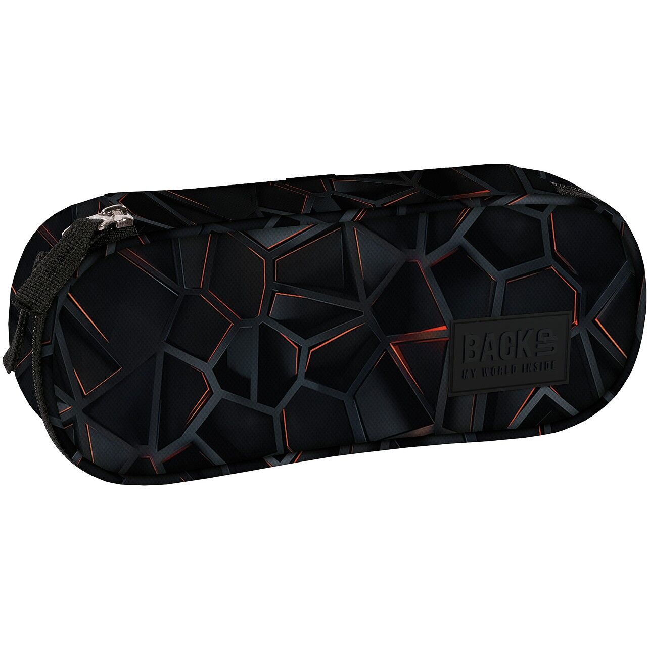 Piórnik owalny Backup Techno Red PB8A75