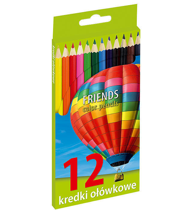 Kredki ołówkowe unionl 12 kolorów