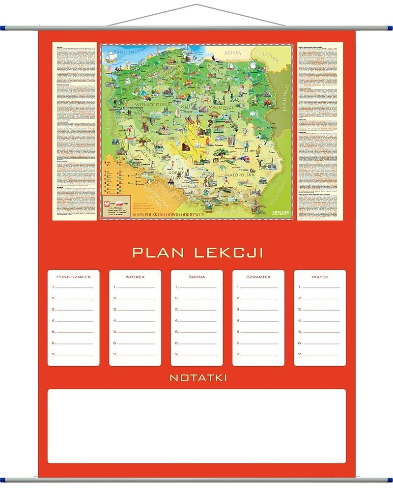 Plan lekcji mapa polska młodego odkrywcy