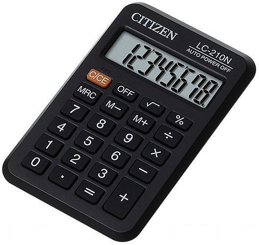 Kalkulator kieszonkowy lc-210nr citizen 8-cyfrowy