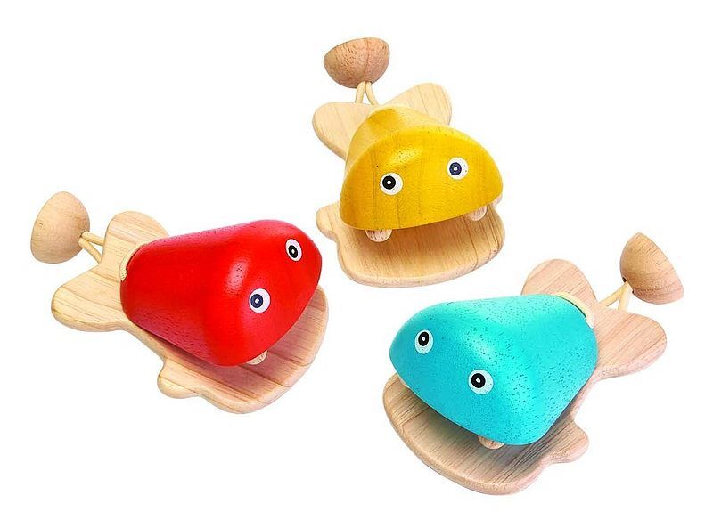 Kastaniety rybki nowy wzór plan toys