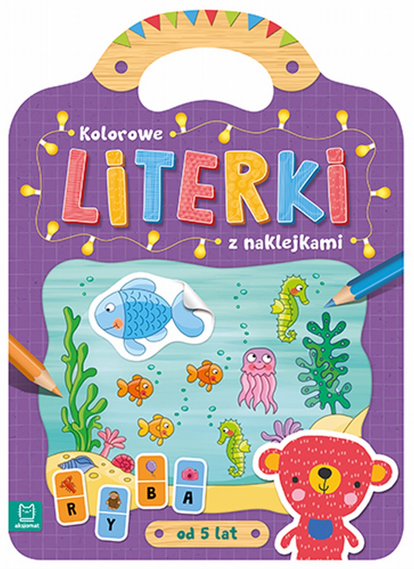 Kolorowe literki z naklejkami od 5 lat