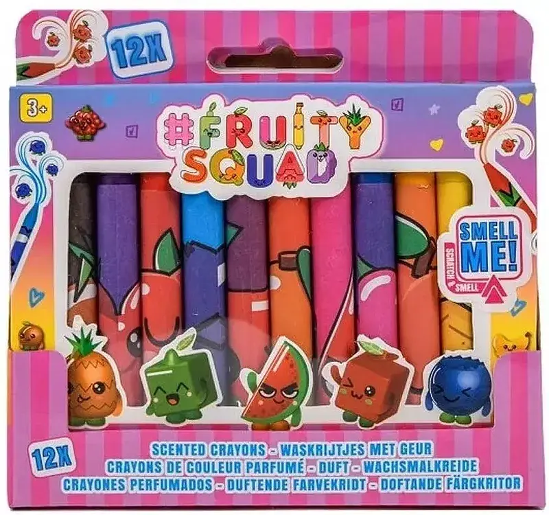Pachnące kredki fruitysquad 12 kolorów