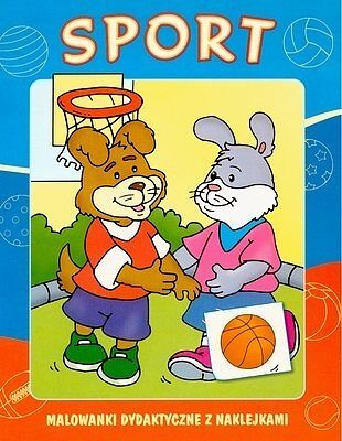 Sport. Malowanki dydaktyczne z naklejkami