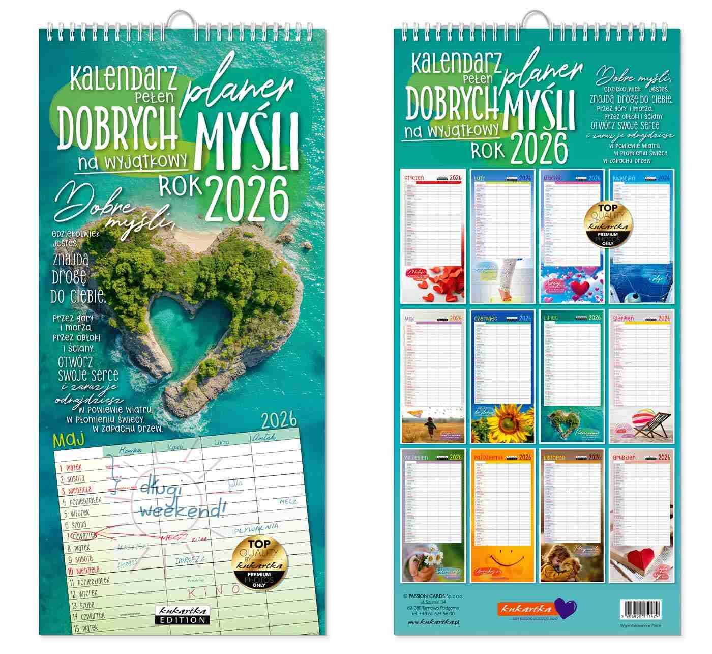 Kalendarz 2026 planer Dobrych myśli