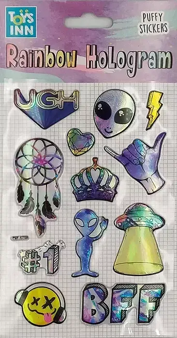 Rainbow Hologram Alien