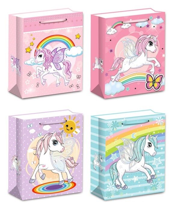 Torebki prezentowe WK 22338 L mix wzorów 12 sztuk