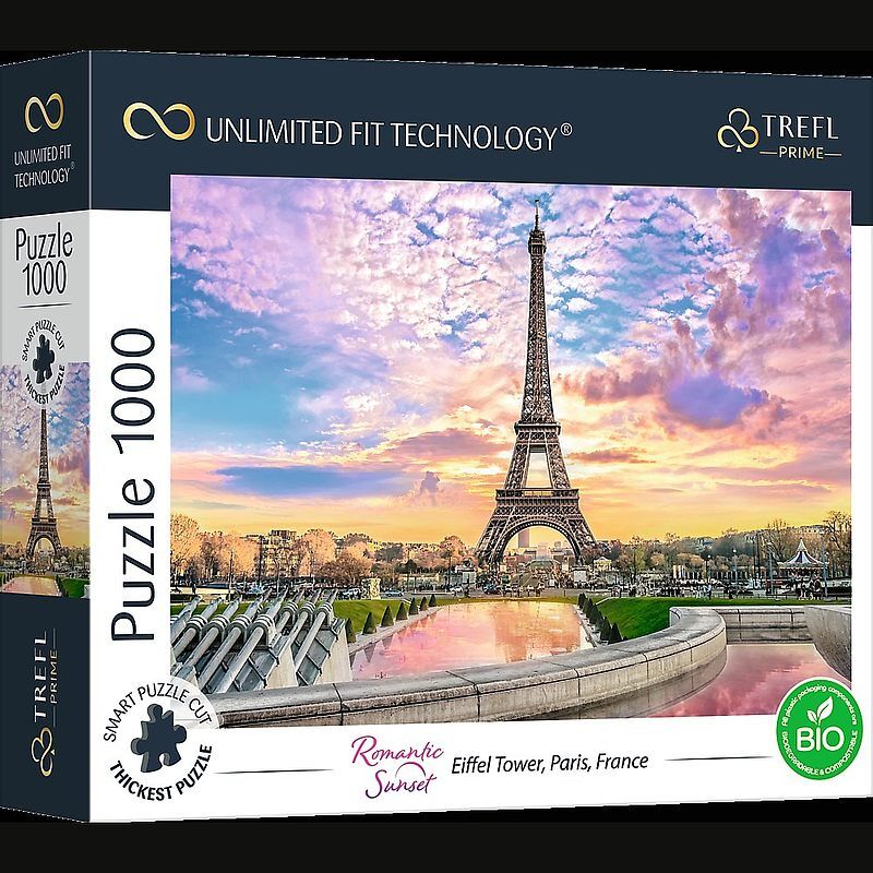 Trefl Puzzle 1000 UFT Romantic Sunset Eiffel Tower, Paris, France
