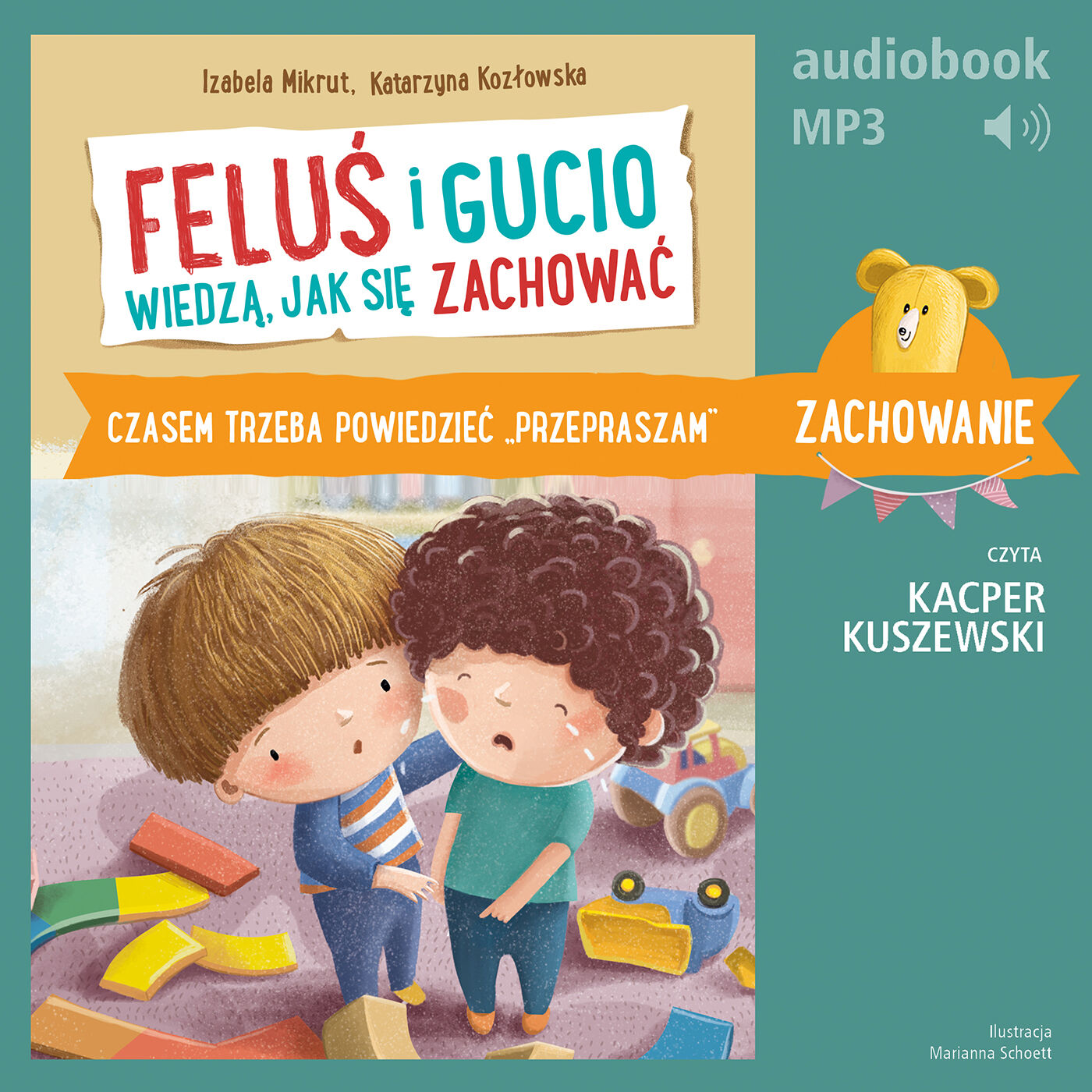 Feluś i Gucio wiedzą, jak się zachować. Czasem trzeba powiedzieć "przepraszam" (audiobook MP3)