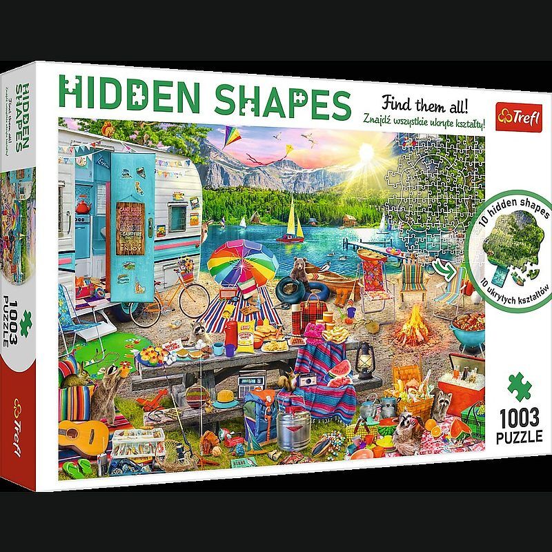 Puzzle 1003 hidden shapes wycieczka kamperem 10677