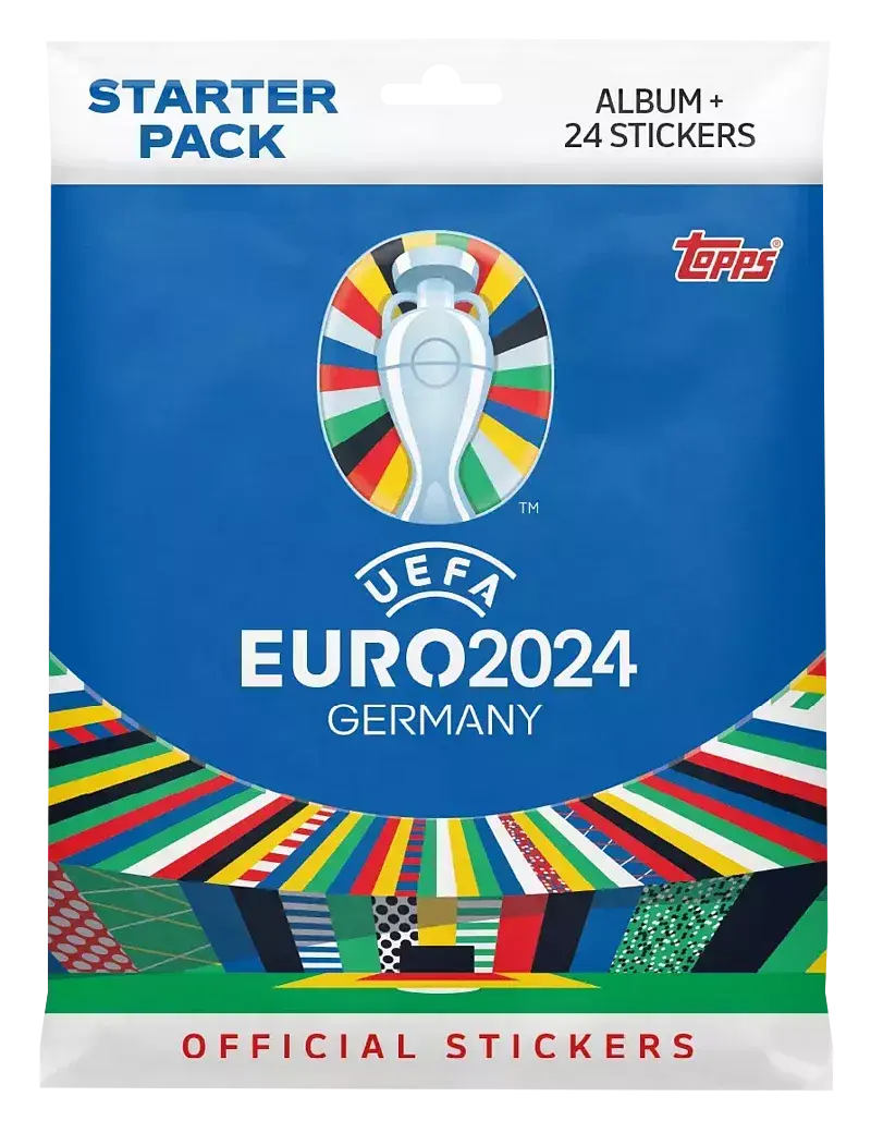 Euro 2024 topps stickers starter pack 1 szt. Mix
