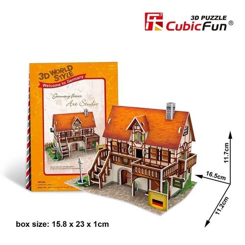 Puzzle 3D Domki świata Niemcy Art Studio
