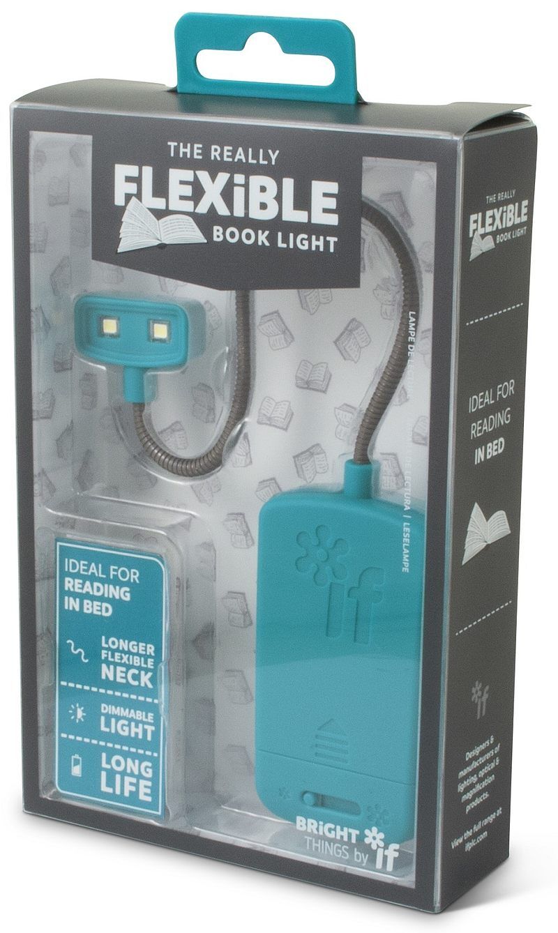 Flexible book light - lampka do książki - turkusowa