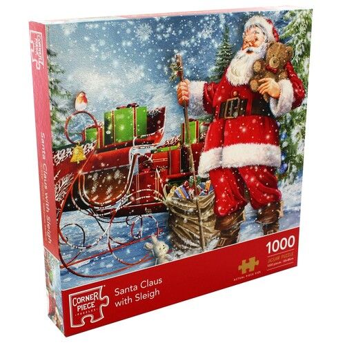 Puzzle Santa Claus in Sleigh 1000