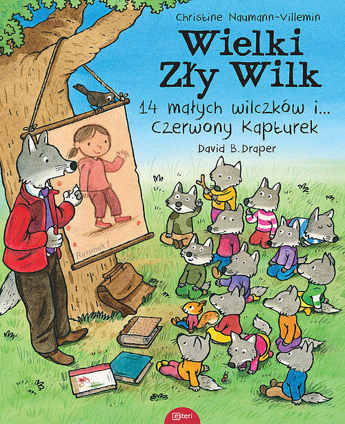 Wielki zły wilk 14 małych wilczków i czerwony kapturek