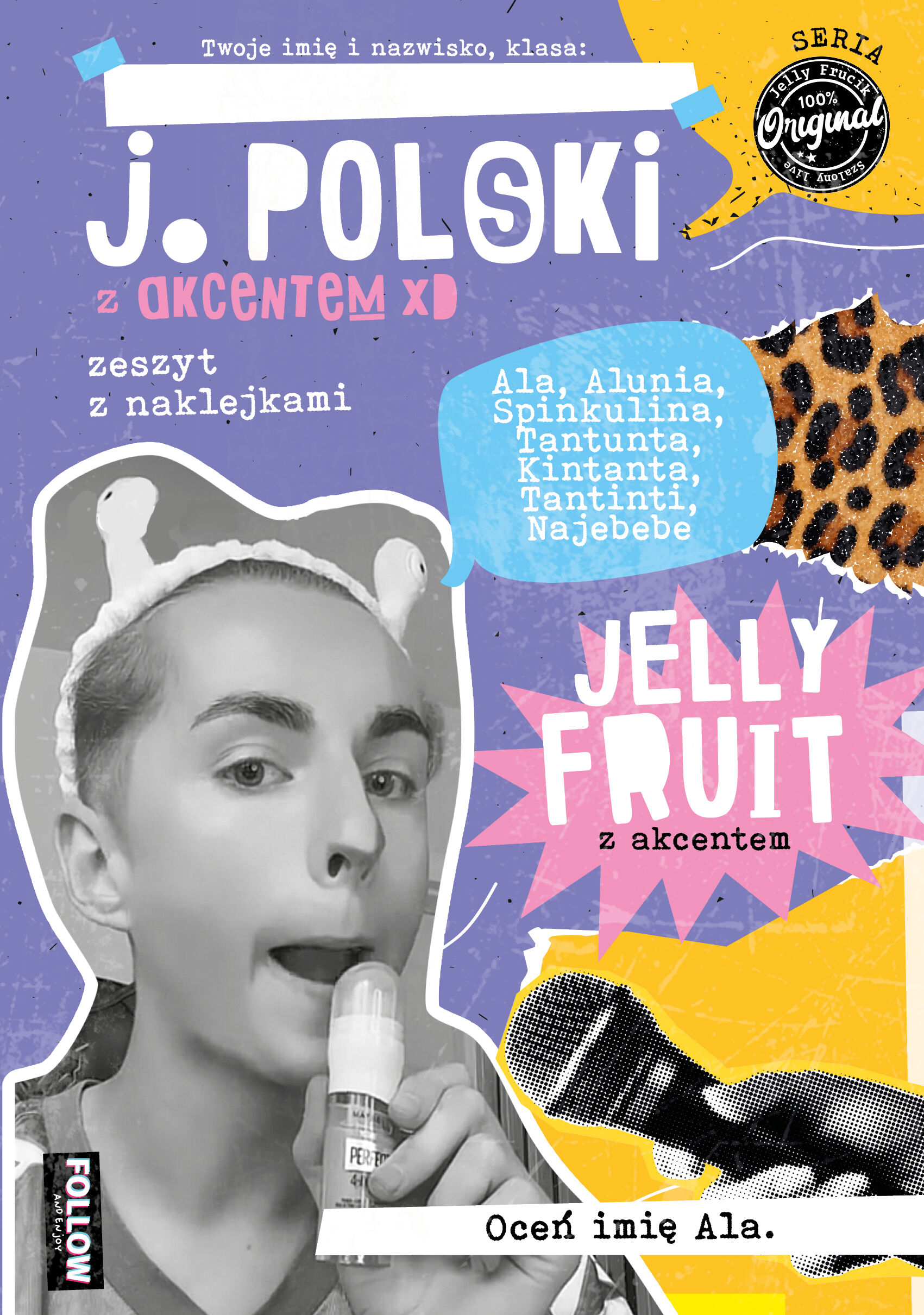 JELLY FRUIT z akcentem Język polski z akcentem zeszyt z naklejkami