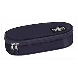 Piórnik saszetka usztywniona st. Navy blue vintage