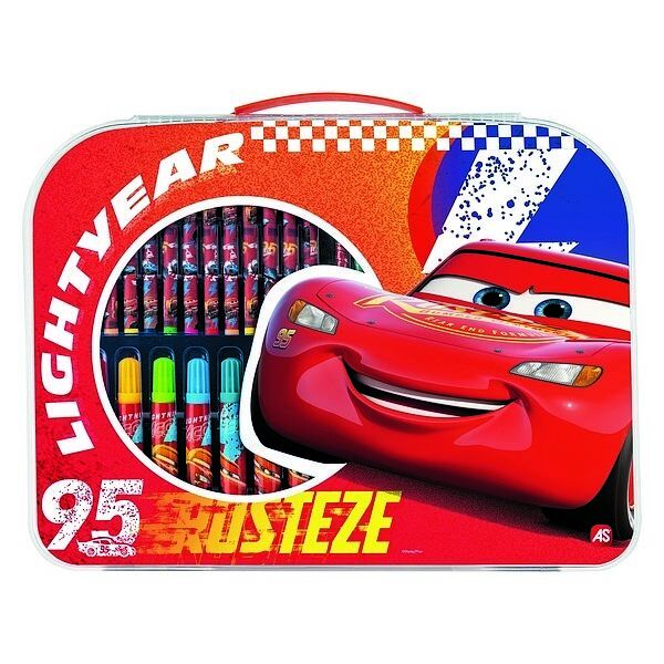 Zestaw artystyczny w walizce cars